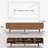 Calli 86.6" Modern Fluted TV Stand for TVs up to 90", Extra-Wide Media Console with Slatted Doors & Removable Shelves, Walnut