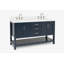ARIEL Magnolia 60 Double Sink Bathroom Vanity with Top-621125-38213391