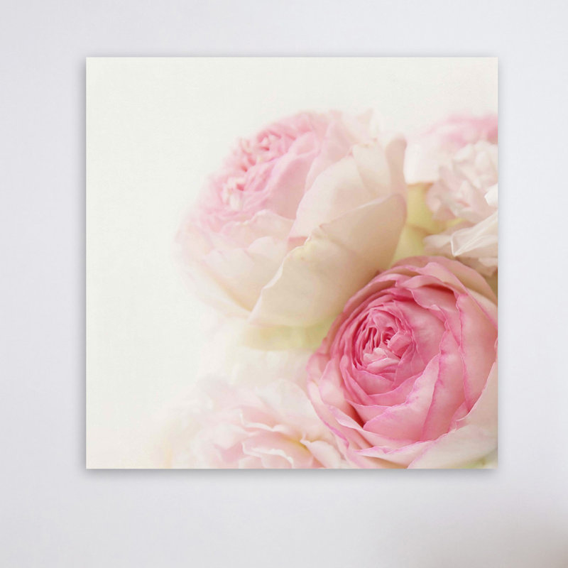Roses par Sylvia Cook, reproduction sur toile, H 18 po x l 18 po x P 1,5 po