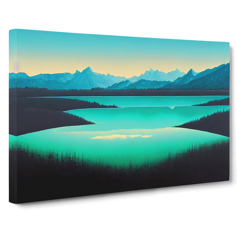 Mountain Lake - Wrapped Canvas Print