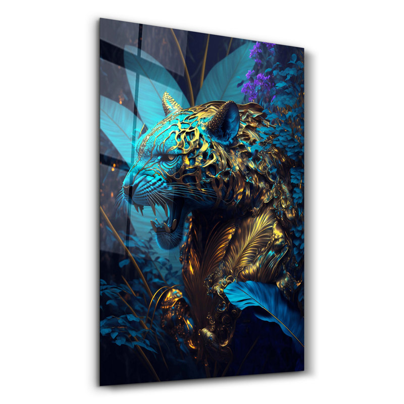 Peinture murale élégante en verre trempé 18,1 po x 28,3 po | 100% verre trempé, épaisseur: 0,16 pouce | Imprimé UV pour des couleurs éclatantes et une durabilité | Parfait pour la décoration intérieure et l'esthétique moderne