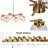 Hampson 6-Light Dimmable Wagon Wheel Chandelier