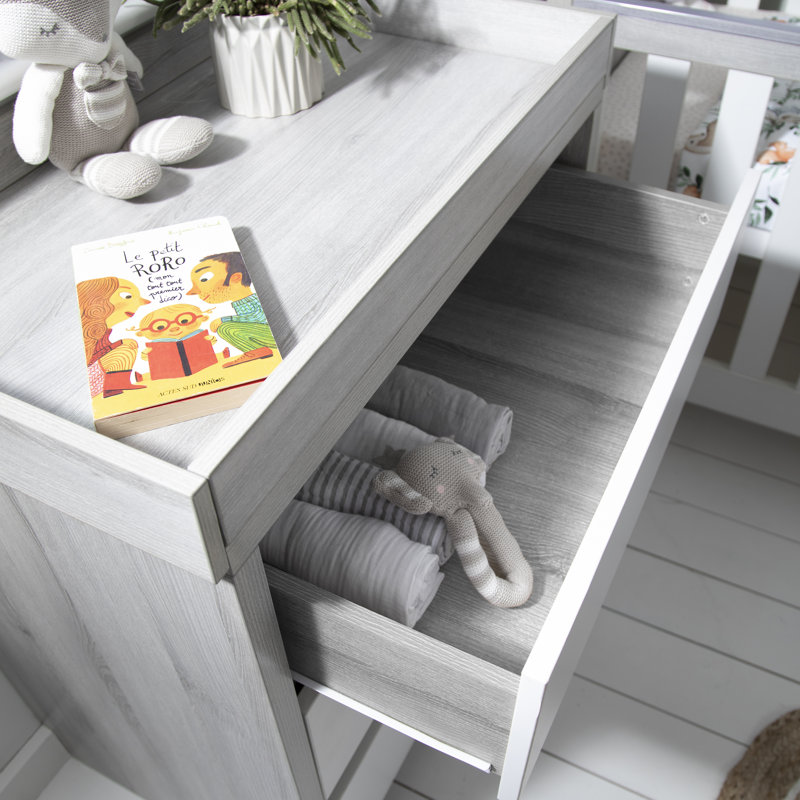 Tutti Bambini Modena Changing Unit, White/Grey Ash