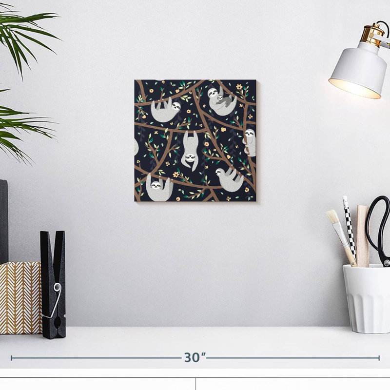 Crowle Hanging Sloths, 10" H x 10" W