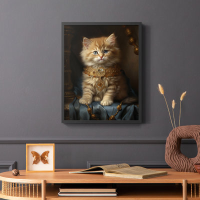 ANIMALS Series CXCV III - Reproduction encadrée de qualité supérieure - Prêt à être accroché - Aucun clou requis