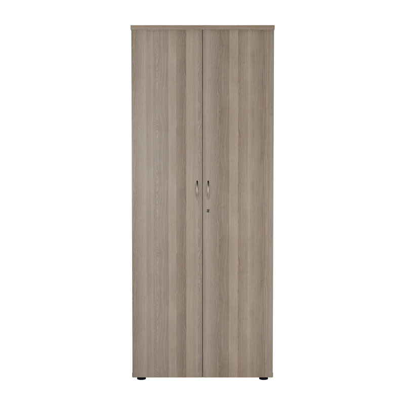 Buariki 2 -Door 4 -Shelf, Grey Oak