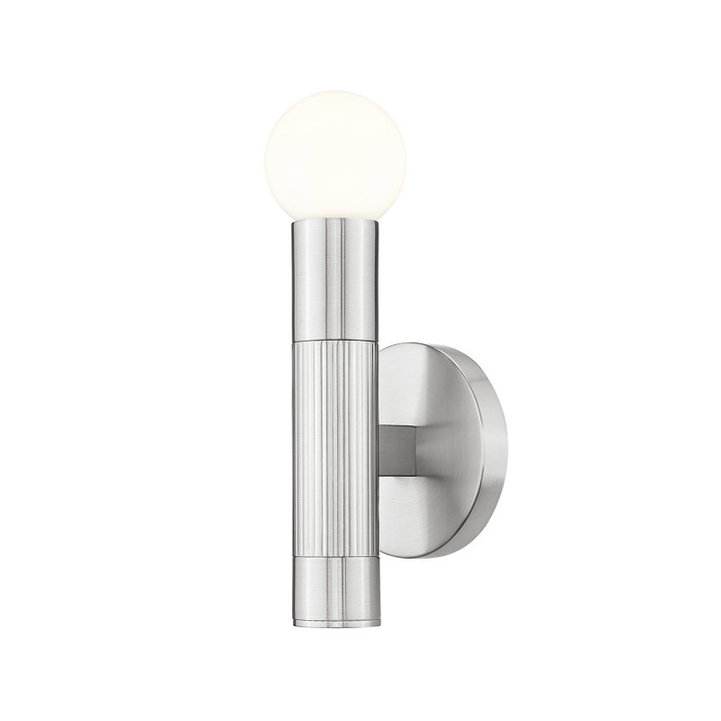 Stari Wall Sconce, Brushed Nickel, 9" H x 5" W x 4" D, 1 Light