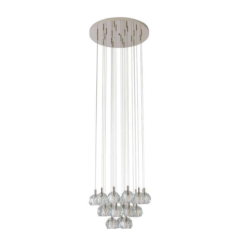 Luminaire suspendu sphérique unique à 23 lumières