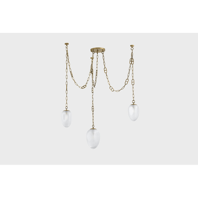 Daith Light Chandelier by Noz Nozawa for Corbett Lighting, 70" H x 61.25" W x 61.25" D