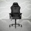 Chaise de jeu, chaise de bureau, dossier haut, soutien lombaire, confortable pour de longues heures d'assise-386643033