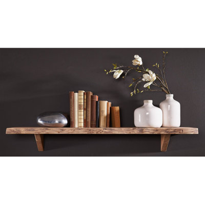 Freeform Acacia Solid Wood Accent Shelf