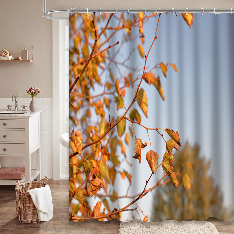 Rideau de douche Autumnal Fall Leaves, L 72 po x l 72 po
