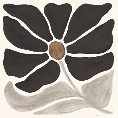 Modern Petals V Neutral by Veronique Charron