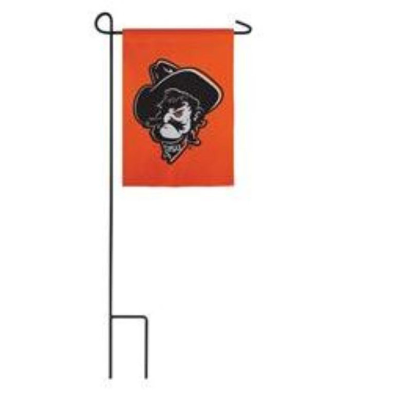 Pierre de polyester à 2 côtés 13 x 18 po fantôme drapeau de jardin
