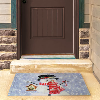 Ashbourne Holiday Winter Doormat - Snowman