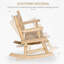 Chaise berçante en bois pour 2 personnes