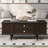Coffee Table with Four Drawers, Two Side Hidden Storage Compartments-760473993
