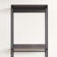 Dressing Monica Wood avec tablette, 44 cm L x 80 cm l x 198 cm H, bois massif, 1 unité, système de garde-robe, gris, éclairage DEL intégré