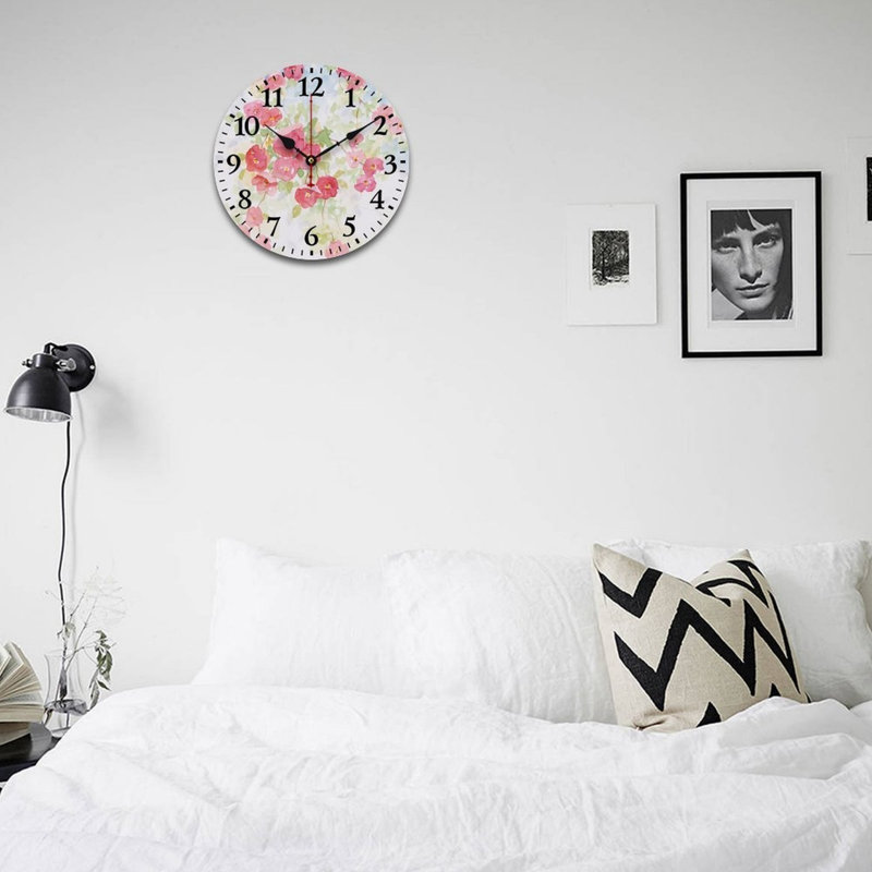 Horloge murale rose 12 "x 12"