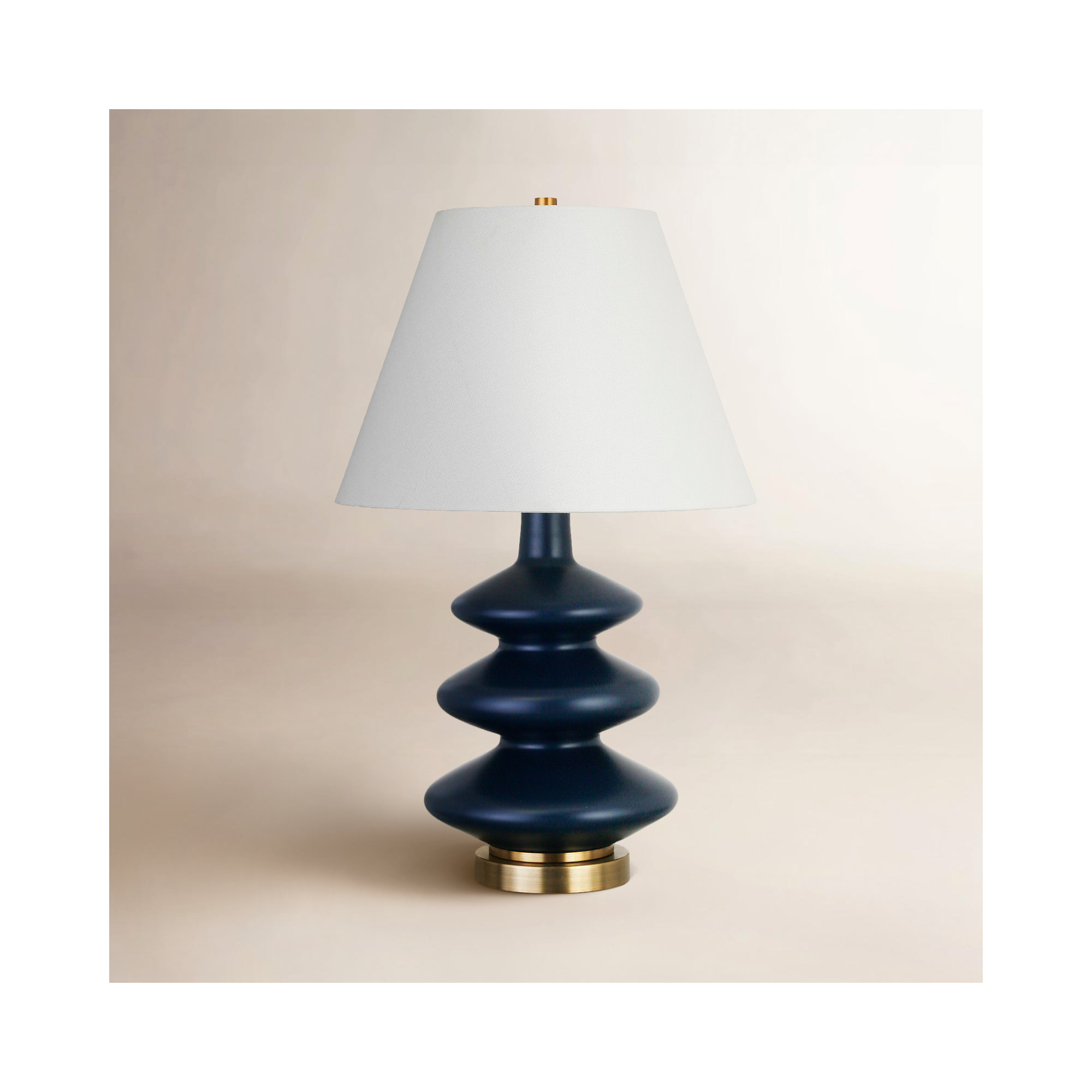Danelea Glass Table Lamp, Blue