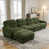 Green+4 Seat+1Ottoman