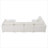 6 Seat Chenille Sectional Couch Set With Ottoman-749282840
