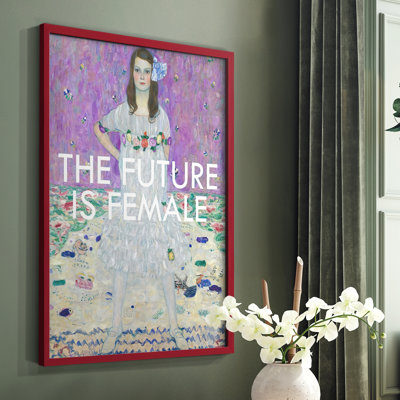 «Masterful Snark - The future is femelle», reproduction encadrée - bois massif