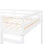 White Loft Bed With Shining Slide - Crafted From Solid Wood For Brightness Fascinatingly Stable