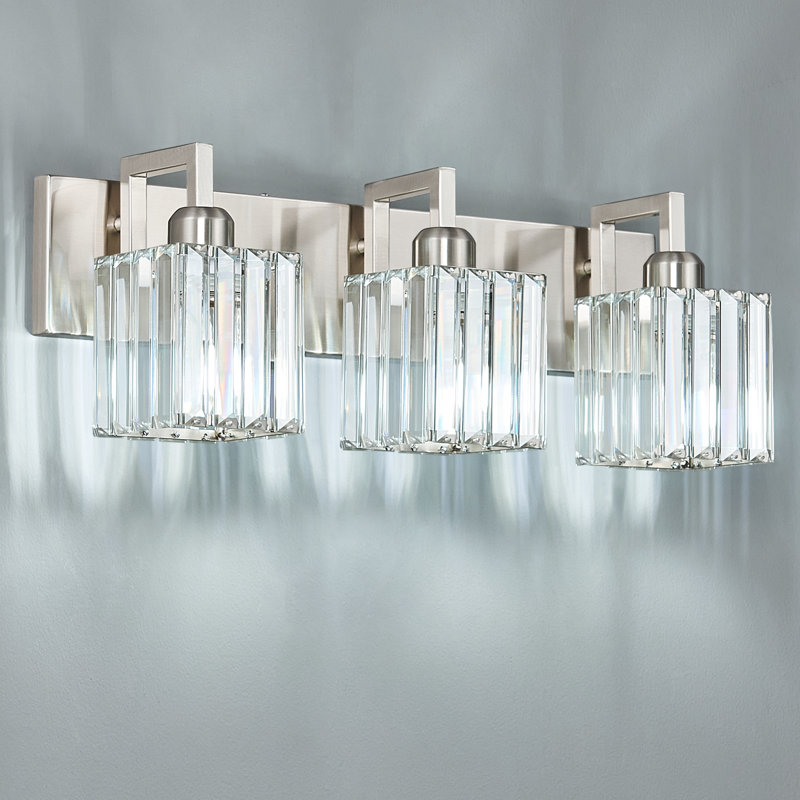 Kyneisha Vanity Light, 3 Lights, Sand Nickel