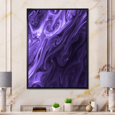 Ultra Violet liquide Art Waves - peinture sur toile