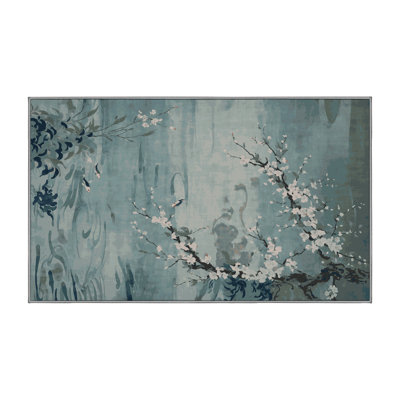 Machine Washable Gray Area Rug
