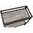Rustic Oak & Charcoal Finish Serving Cart