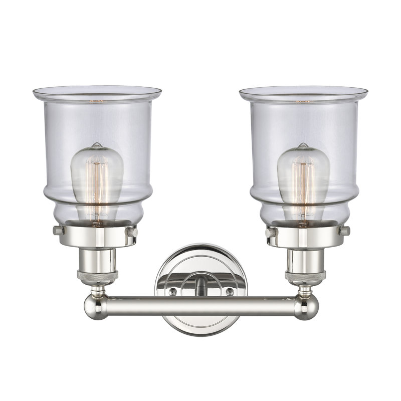 Cailen 2 - Light Dimmable Vanity Light, Clear, Polished Nickel
