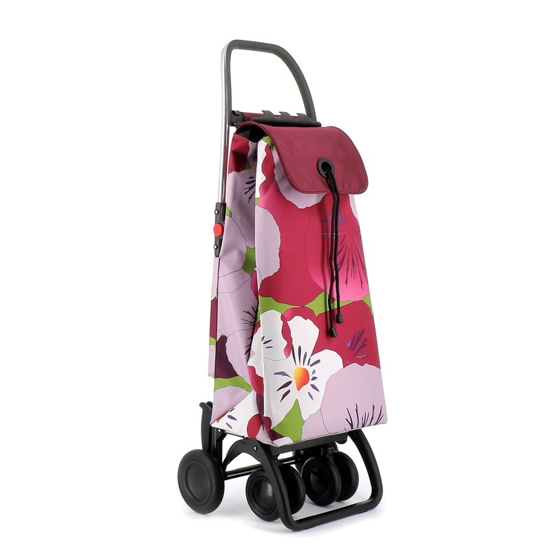 Max 41.3386'' H x 15.5512'' W Cart with Wheels, Bassi with all-over Floral Print