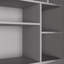 Armoire de cuisine autoportante, poste de travail de rangement haut avec 4 portes, 3 tiroirs, tablettes amovibles et 6 supports à vin pour la salle à manger, gris-132838947