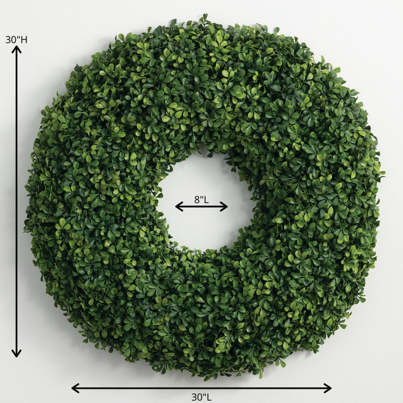 Couronne de buis artificielle 30 po