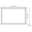 Miroir mural de salle de bain rectangulaire surdimensionné avec cadre-1806144584