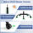 Ergonomic Office Chair with Rotating Headrest & Adjustable Lumbar Support
