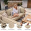 Coussins d'extérieur Braun 22x22x4 pour chaises de patio, coussins d'assise et de dossier pour intérieur/extérieur, coussins seulement (paquet de 2)-1528910196-1528910199-1528910205