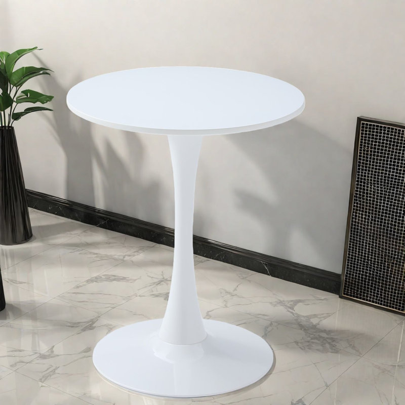 Tables de salle à manger modernes blanches (table seulement, sans chaises, avec plateau et pieds)