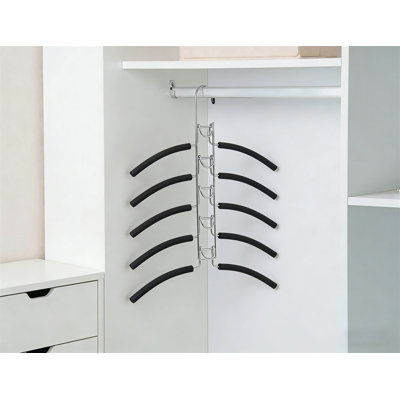 4-Pack The No-Shoulder-Bump Multi-Layer Hanger | Space-Saving Organizer For T-Shirts & Shirts