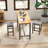 Upholstered Counter Stool with Solid Wood Frame-18427020