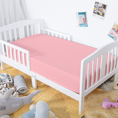 Draps-housses pour lit de bébé, draps 100% microfibre brossée pour matelas de lit de bébé et de tout-petit standard, 28 x 52 pouces - NTBAY