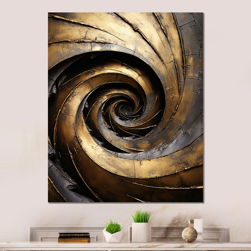 «Pugh - Abstract Spirals», impressions sur métal, H 40 po x l 30 po