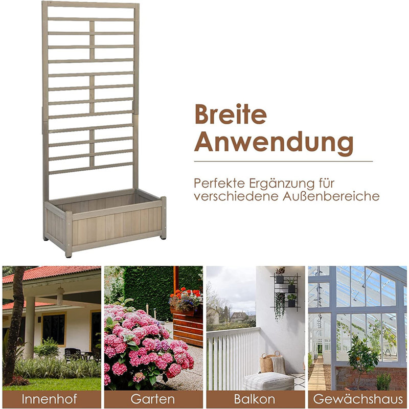 Bornier Wood Planter Box
