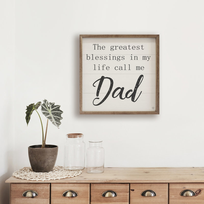 Call Me Dad - blanc, L 16 po x H 16 po