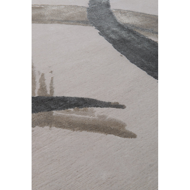 Ellis Taupe Area Rug, Rectangle 4' x 6'