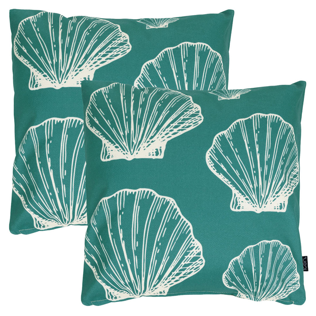 icon Italian Tomato Print Indoor-Outdoor Cushion, Pack of 2, Multicolour