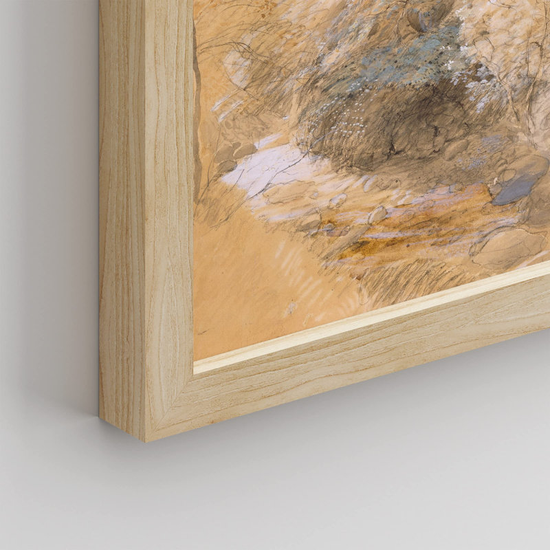 «Autumn Golden Japanese Mountain» sur papier, Naturel, H 14 po x l 11 po