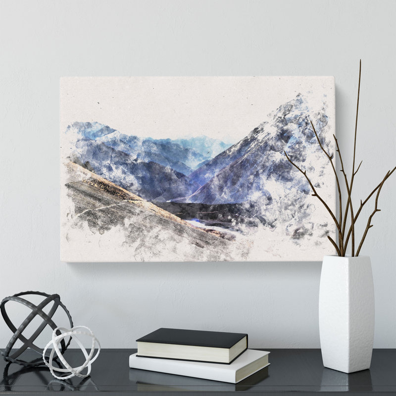 Trail in the Annapurna Circuit Nepal - Wrapped Canvas, 40cm H x 60cm W x 3cm D